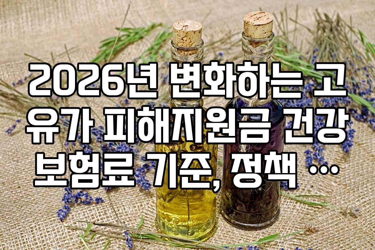 2026년 변화하는 고유가 피해지원금 건강보험료 기준, 정책 예측 2026년 변화하는 고유가 피해지원금 건강보험료 기준, 정책 예측