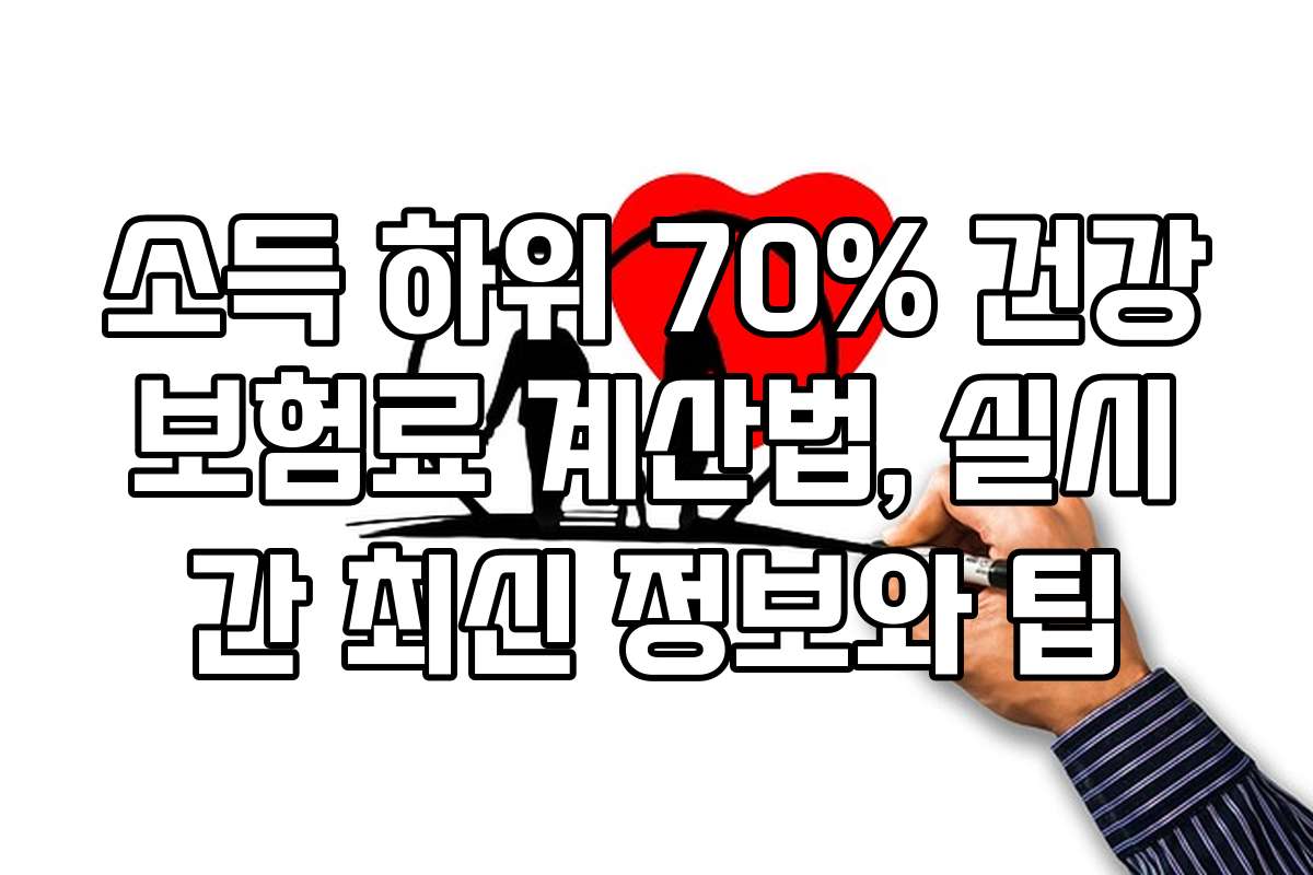 소득 하위 70% 건강보험료 계산법, 실시간 최신 정보와 팁