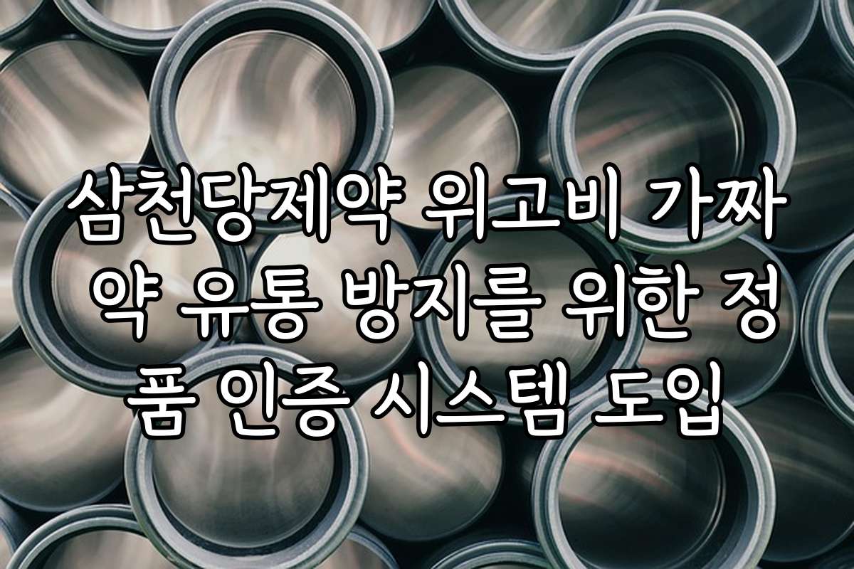 삼천당제약 위고비 가짜 약 유통 방지를 위한 정품 인증 시스템 도입 삼천당제약 위고비 가짜 약 유통 방지를 위한 정품 인증 시스템 도입