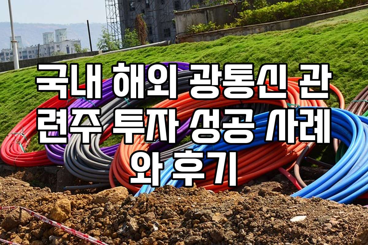 국내 해외 광통신 관련주 투자 성공 사례와 후기