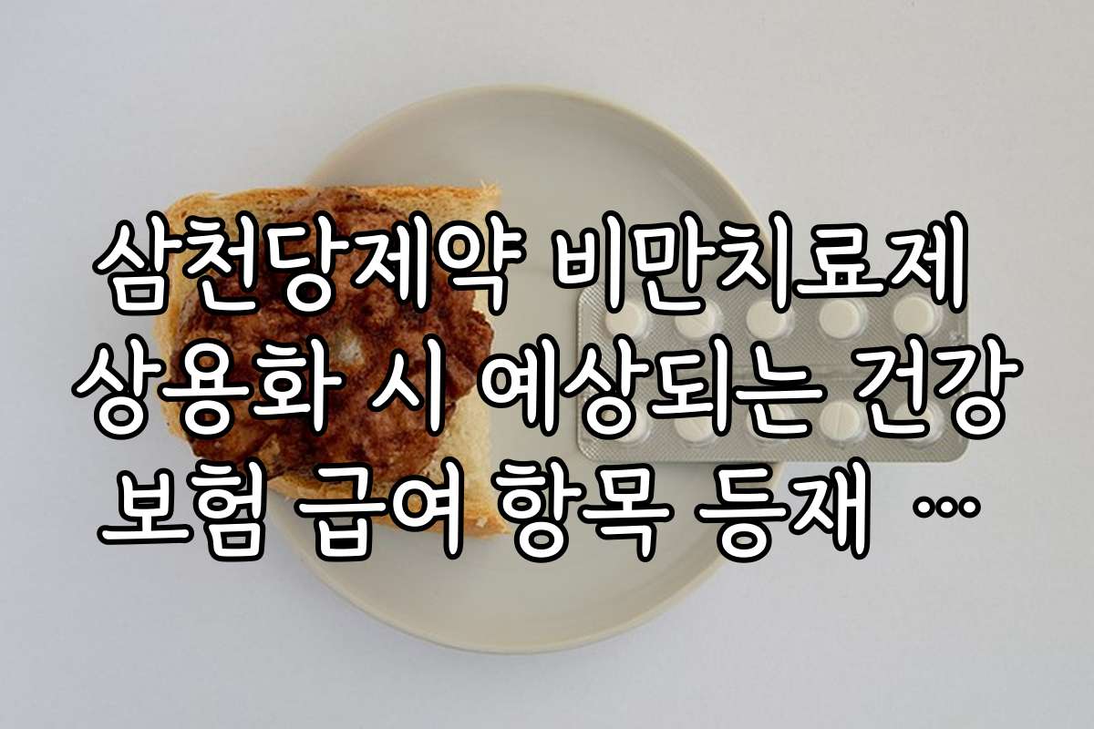 삼천당제약 비만치료제 상용화 시 예상되는 건강보험 급여 항목 등재 여부