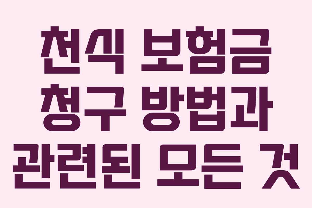 천식 보험금 청구 방법과 관련된 모든 것