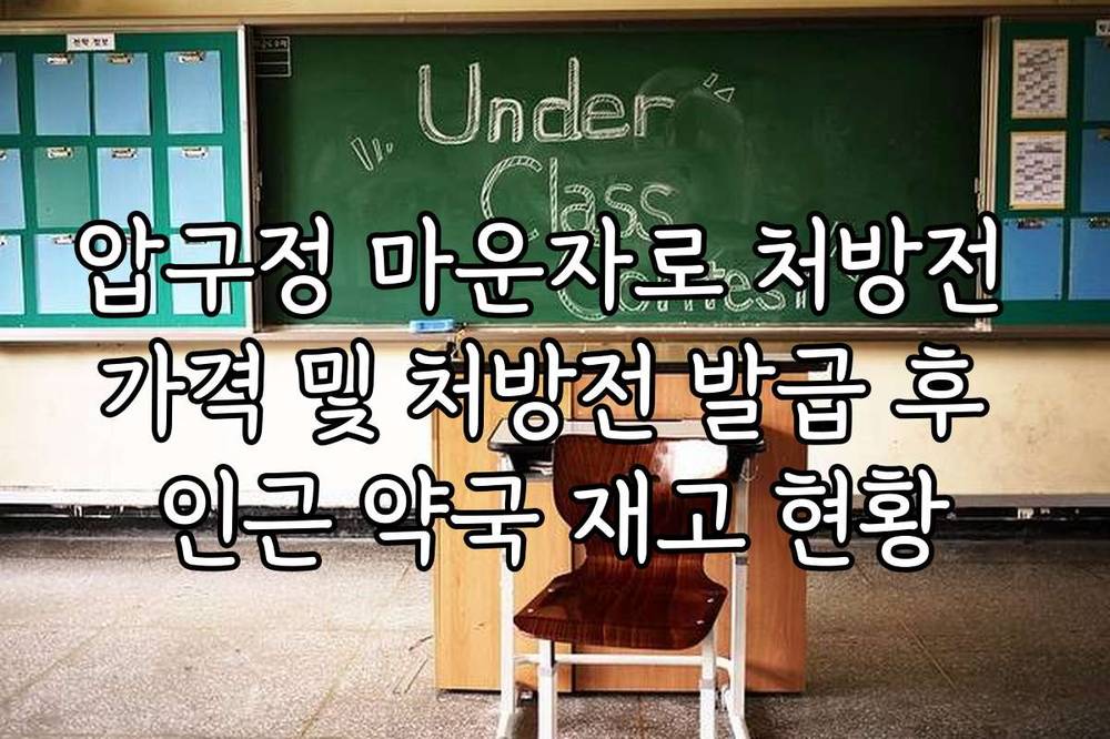 압구정 마운자로 처방전 가격 및 처방전 발급 후 인근 약국 재고 현황