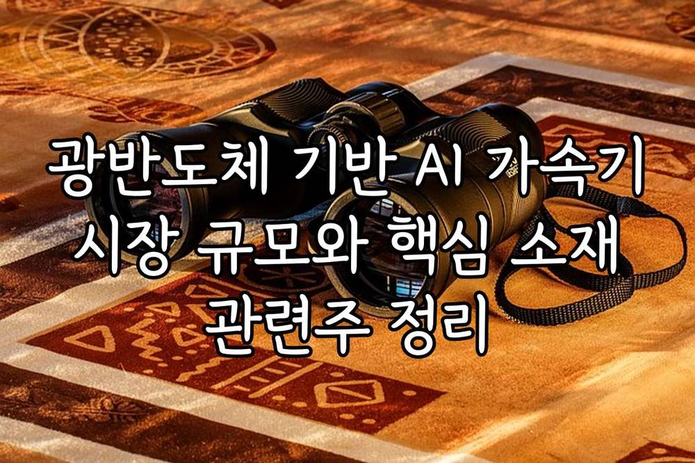 광반도체 기반 AI 가속기 시장 규모와 핵심 소재 관련주 정리