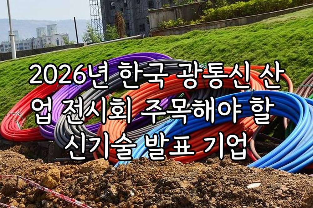 2026년 한국 광통신 산업 전시회 주목해야 할 신기술 발표 기업