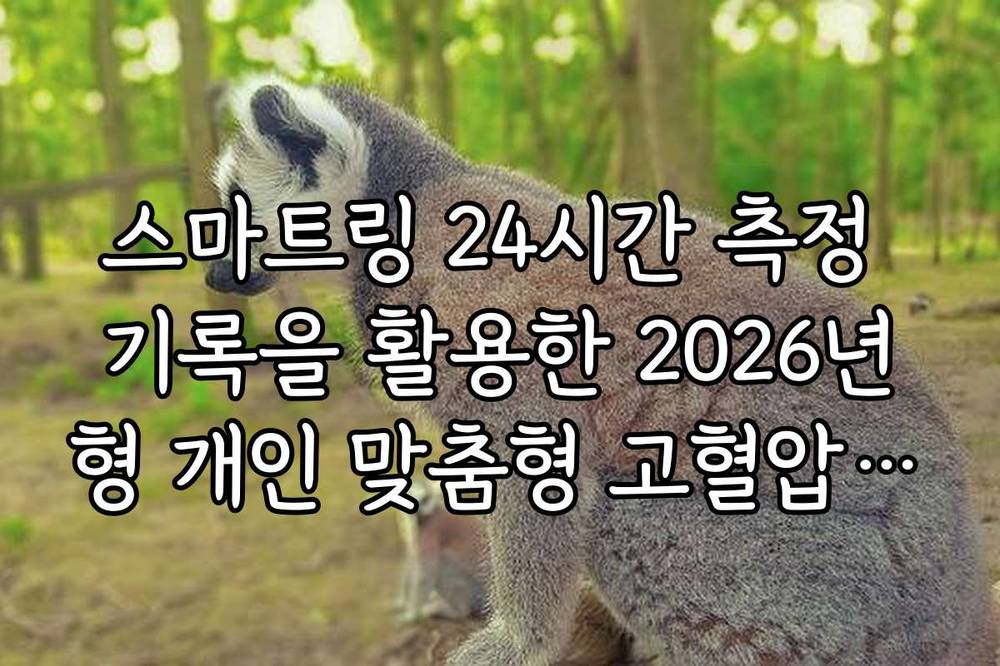 스마트링 24시간 측정 기록을 활용한 2026년형 개인 맞춤형 고혈압 관리 리포트 활용법