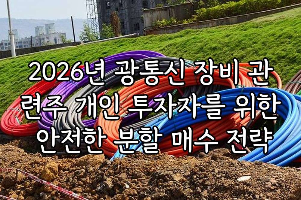 2026년 광통신 장비 관련주 개인 투자자를 위한 안전한 분할 매수 전략