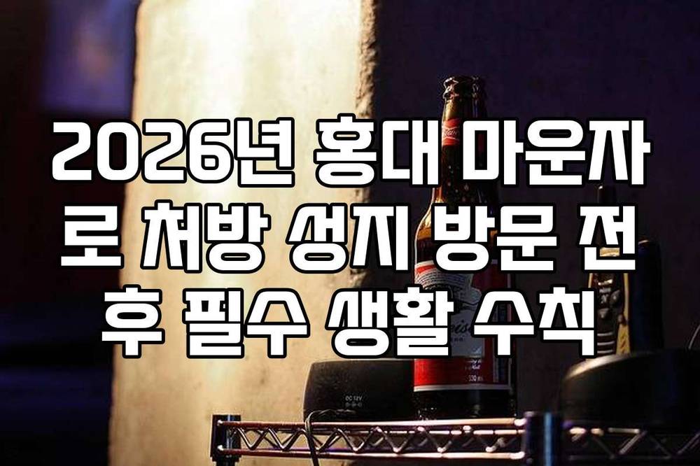 2026년 홍대 마운자로 처방 성지 방문 전후 필수 생활 수칙
