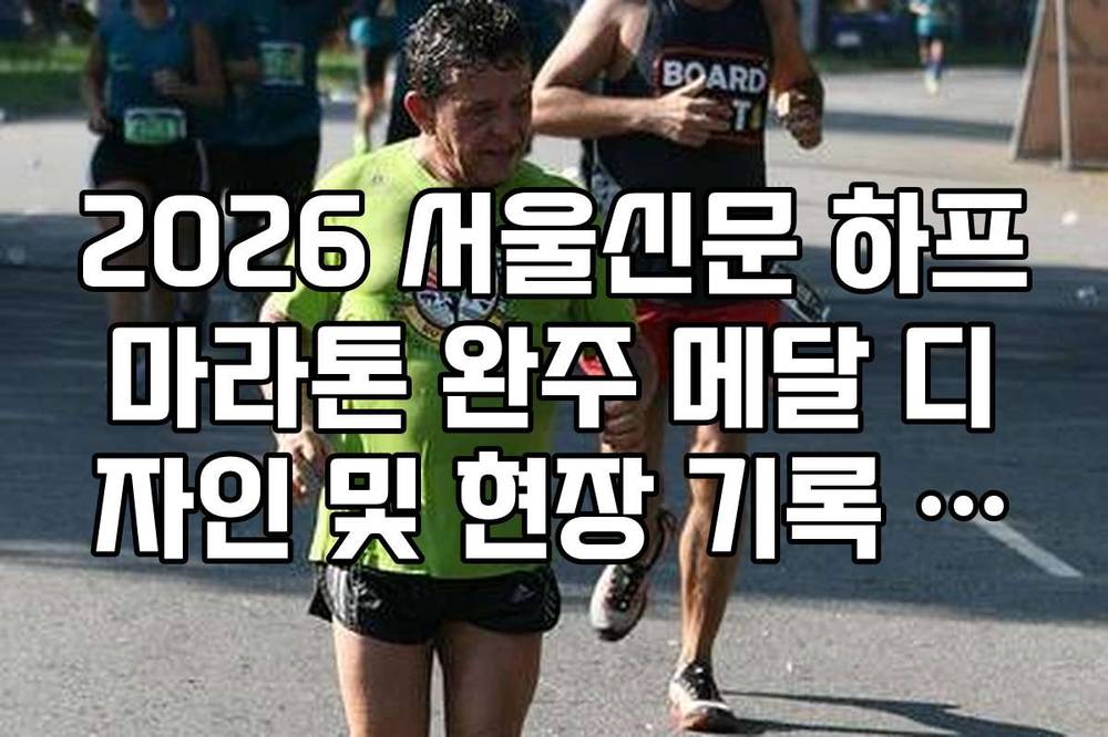 2026 서울신문 하프마라톤 완주 메달 디자인 및 현장 기록 확인 방법 가이드