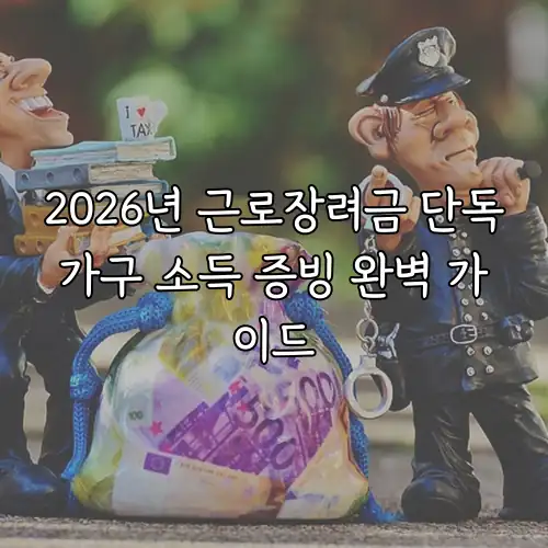 2026년 근로장려금 단독가구 소득 증빙 완벽 가이드