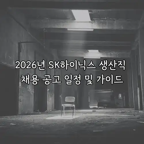 2026년 SK하이닉스 생산직 채용 공고 일정 및 가이드