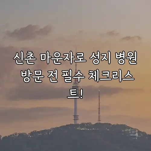 신촌 마운자로 성지 병원 방문 전 필수 체크리스트!