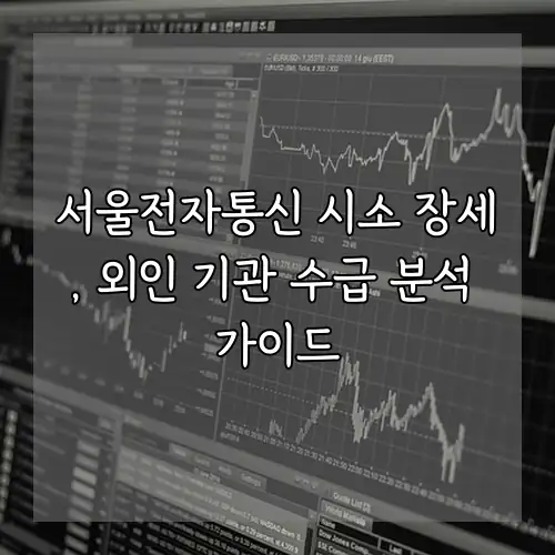 서울전자통신 시소 장세, 외인 기관 수급 분석 가이드