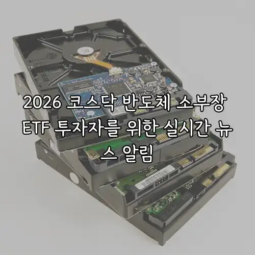 2026 코스닥 반도체 소부장 ETF 투자자를 위한 실시간 뉴스 알림