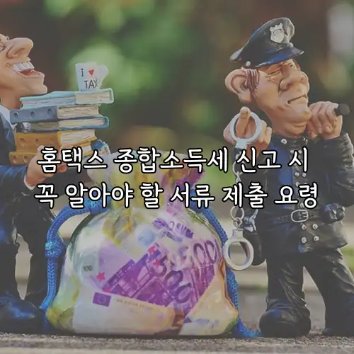 홈택스 종합소득세 신고 시 꼭 알아야 할 서류 제출 요령