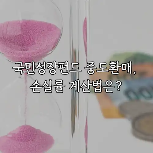 국민성장펀드 중도환매, 손실률 계산법은?